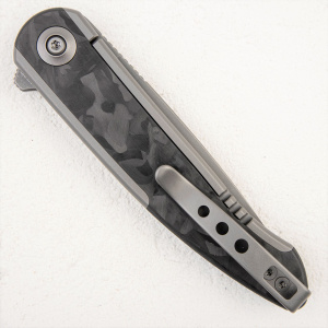 Нож WE Knife Smooth Sentinel, 20CV, Titanium/Carbon - складной туристические ножи из стали Нож WE Knife Smooth Sentinel, 20CV, Titanium/Carbon - складной туристические ножи из стали